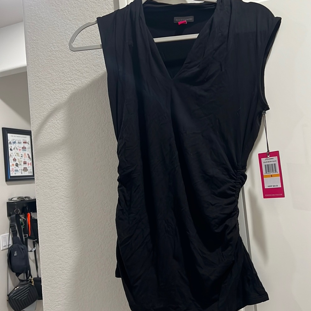 Vince Camuto Black Body Con Top